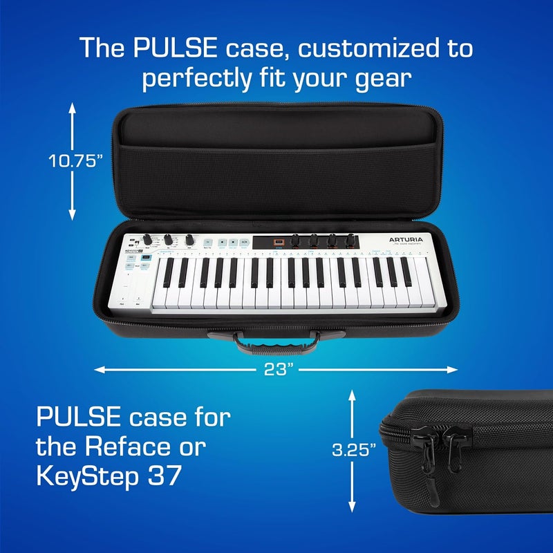ANALOG CASES Yamaha Reface Series & Arturia KeyStep 37 Case - Custom-Fitted Compact PULSE Hard Case for Travel - Image 5